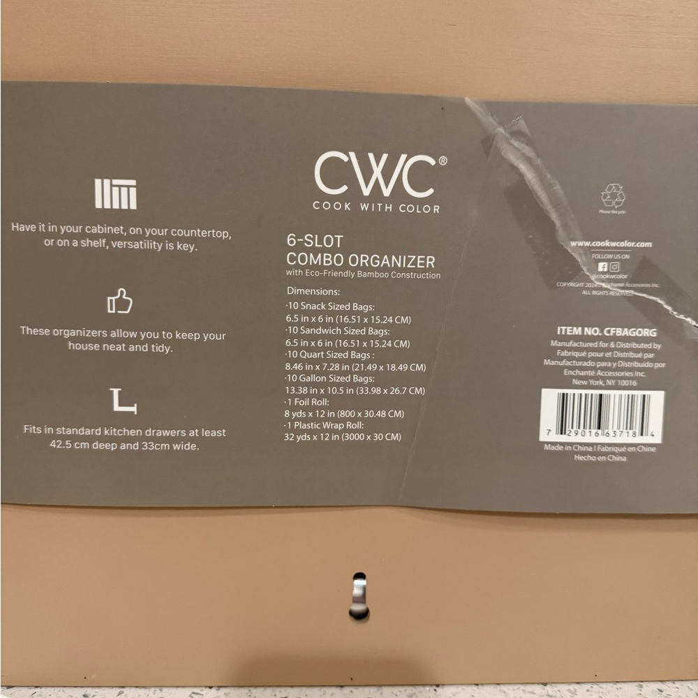 CWC 6-Slot Combo Organizer - Picture 2 of 9
